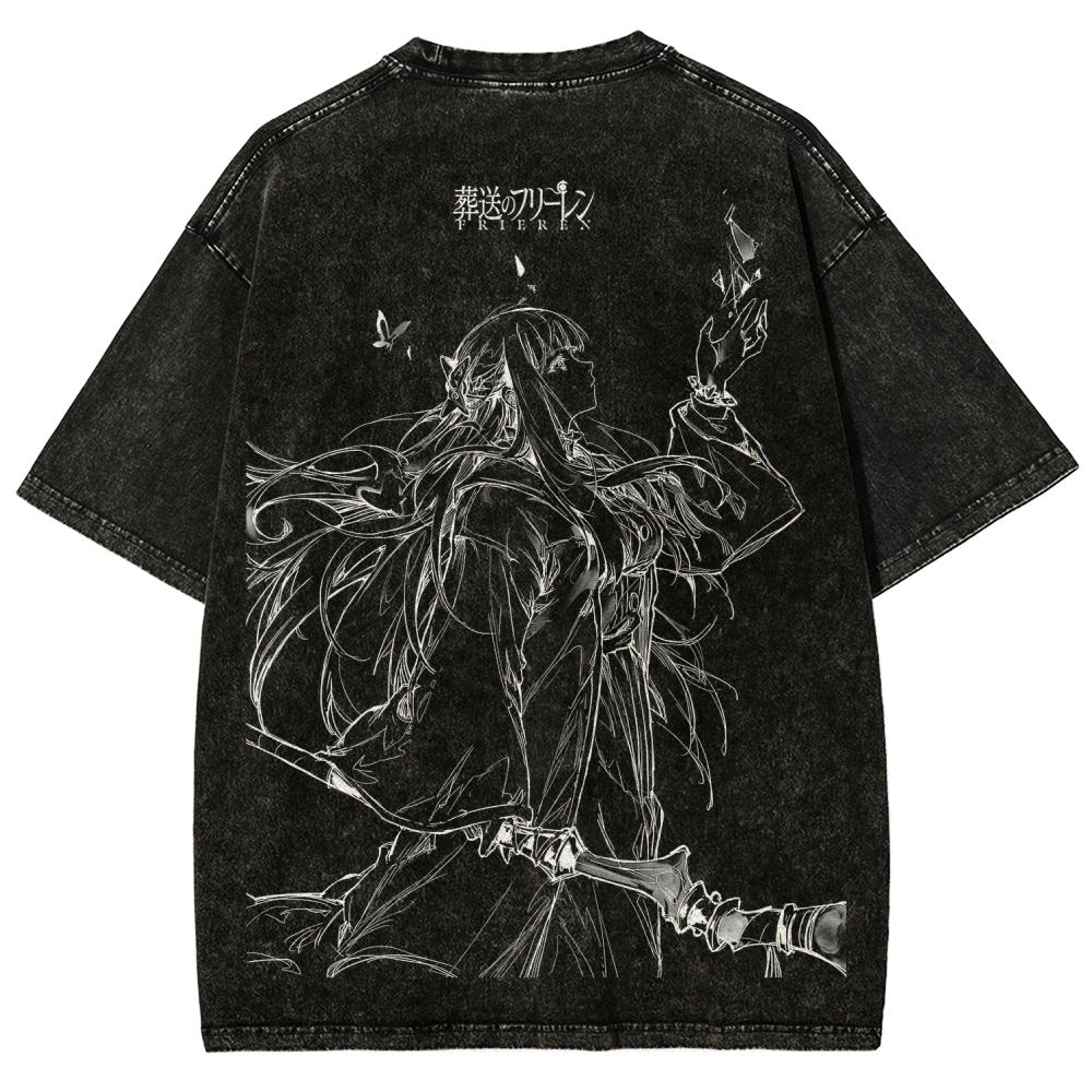 Frieren Unisex Fit Washed T-Shirt 2507030930