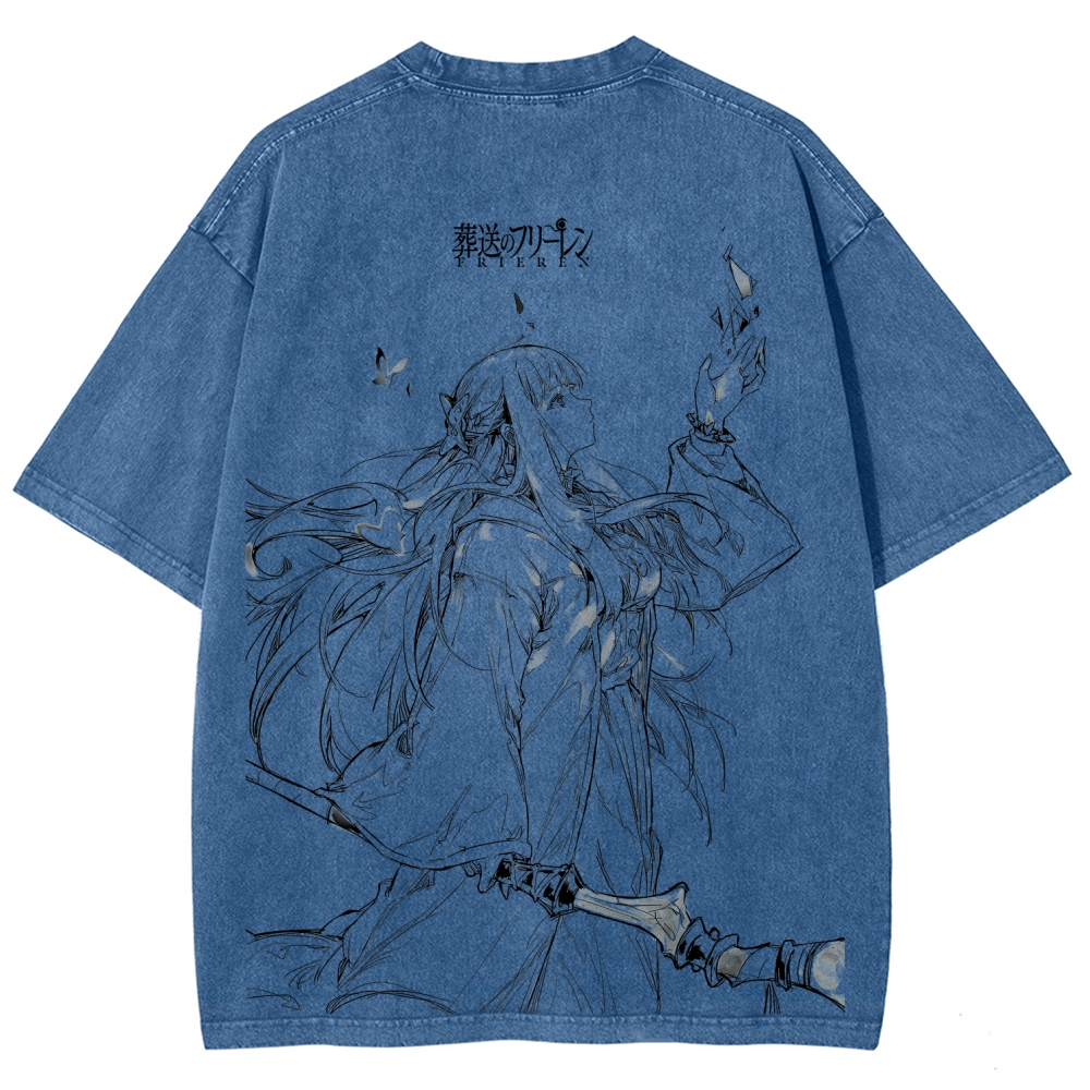 Frieren Unisex Fit Washed T-Shirt 2507030930
