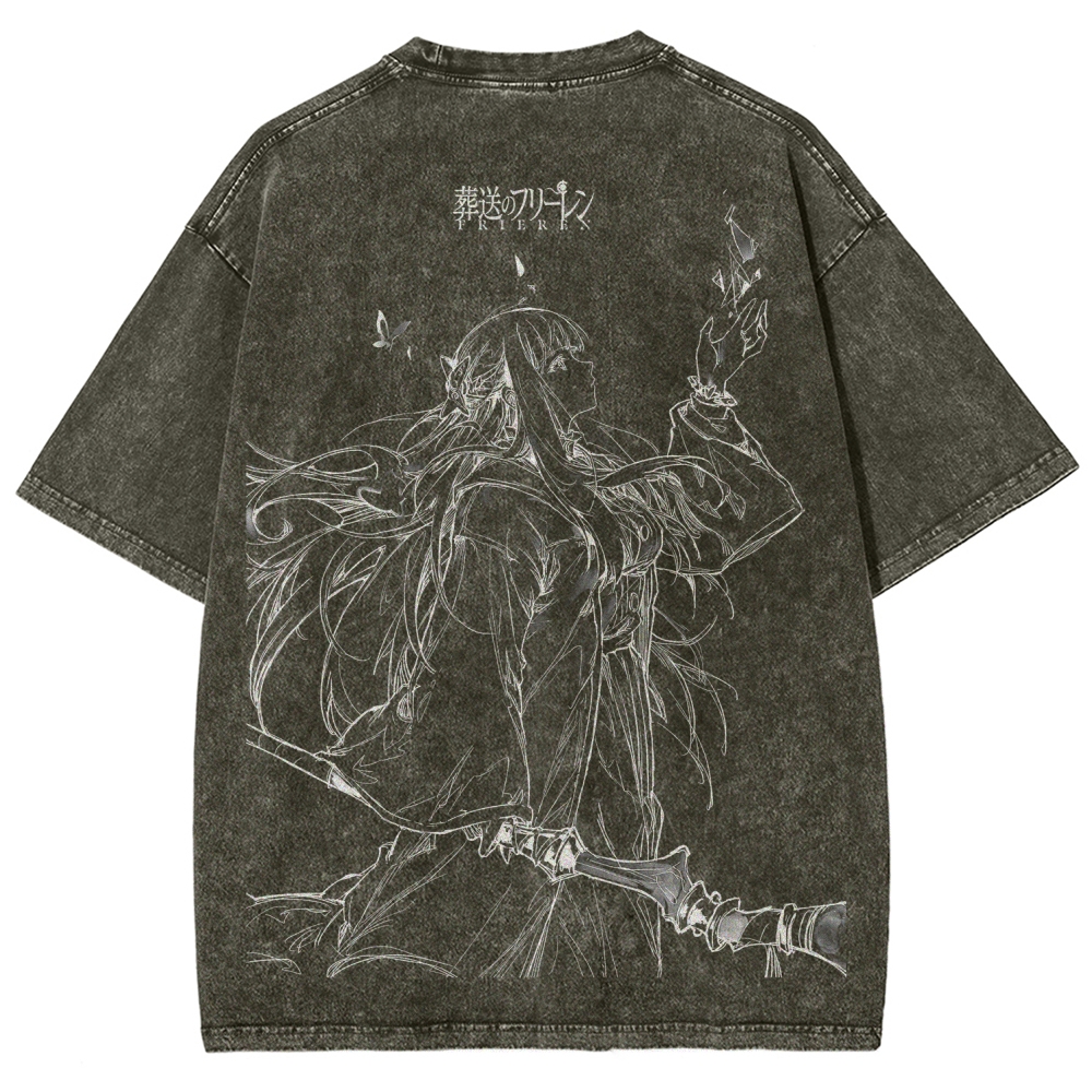 Frieren Unisex Fit Washed T-Shirt 2507030930