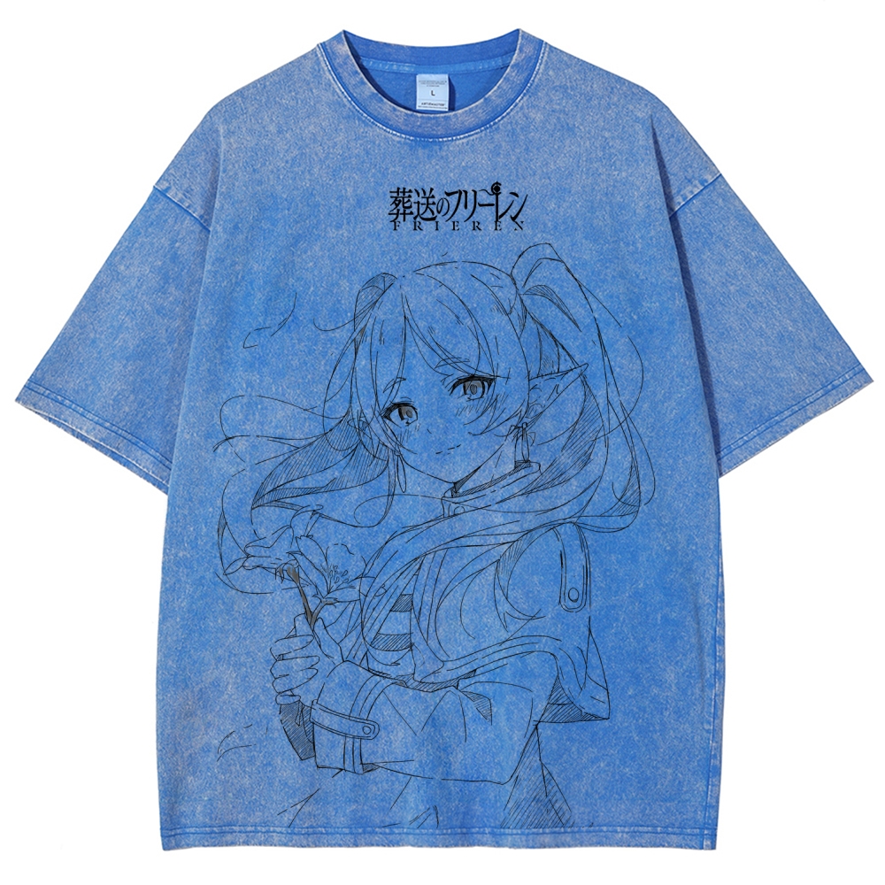 Frieren Unisex Fit Washed T-Shirt 2507030930