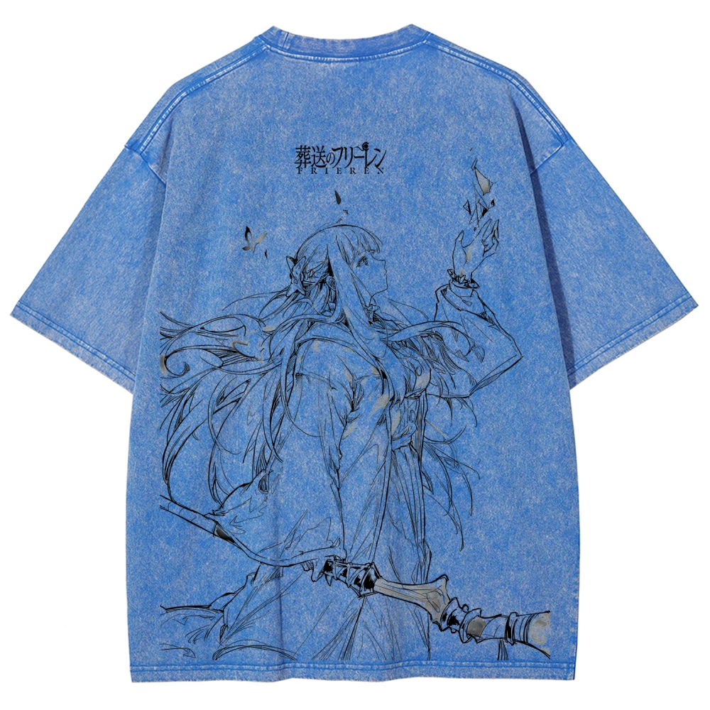 Frieren Unisex Fit Washed T-Shirt 2507030930
