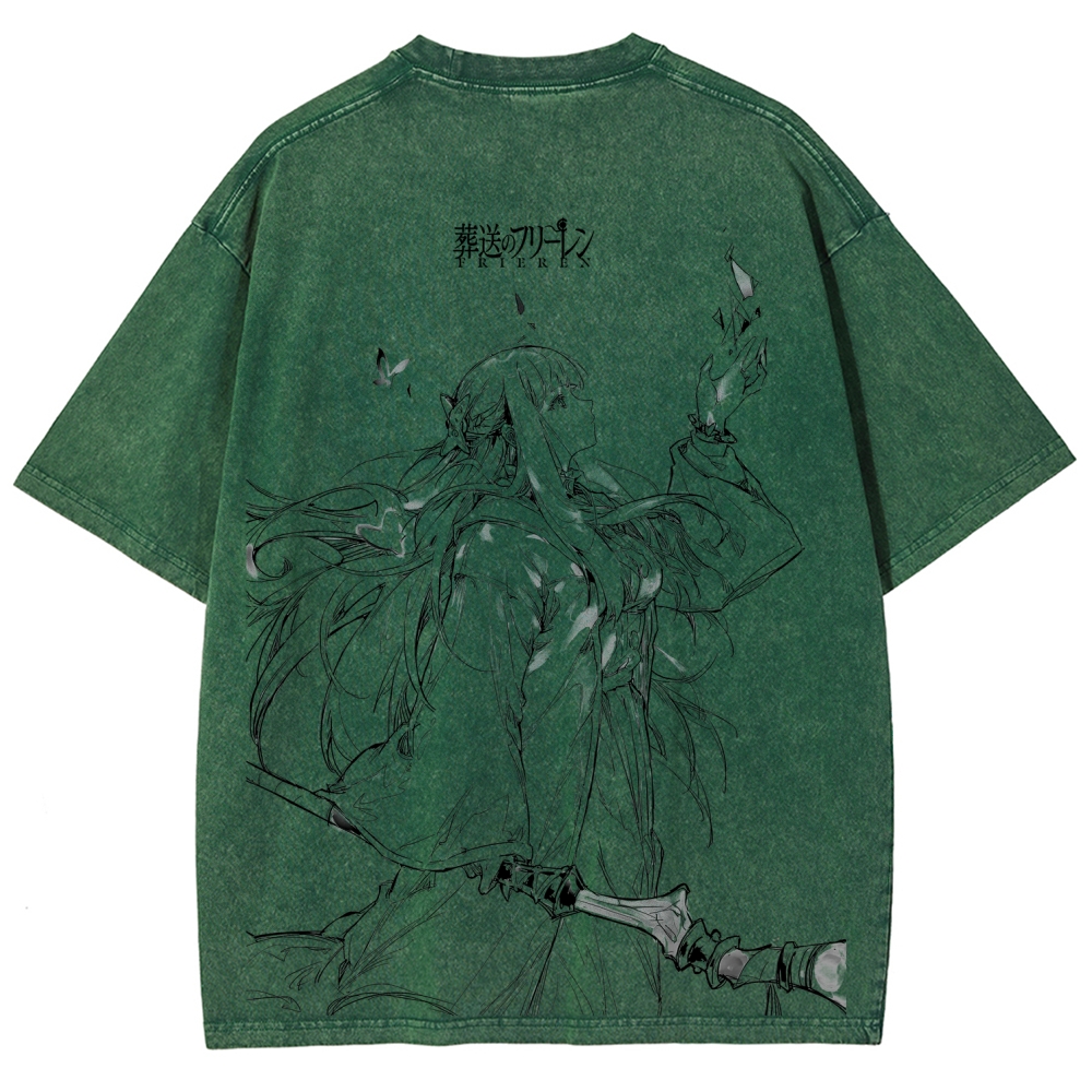 Frieren Unisex Fit Washed T-Shirt 2507030930
