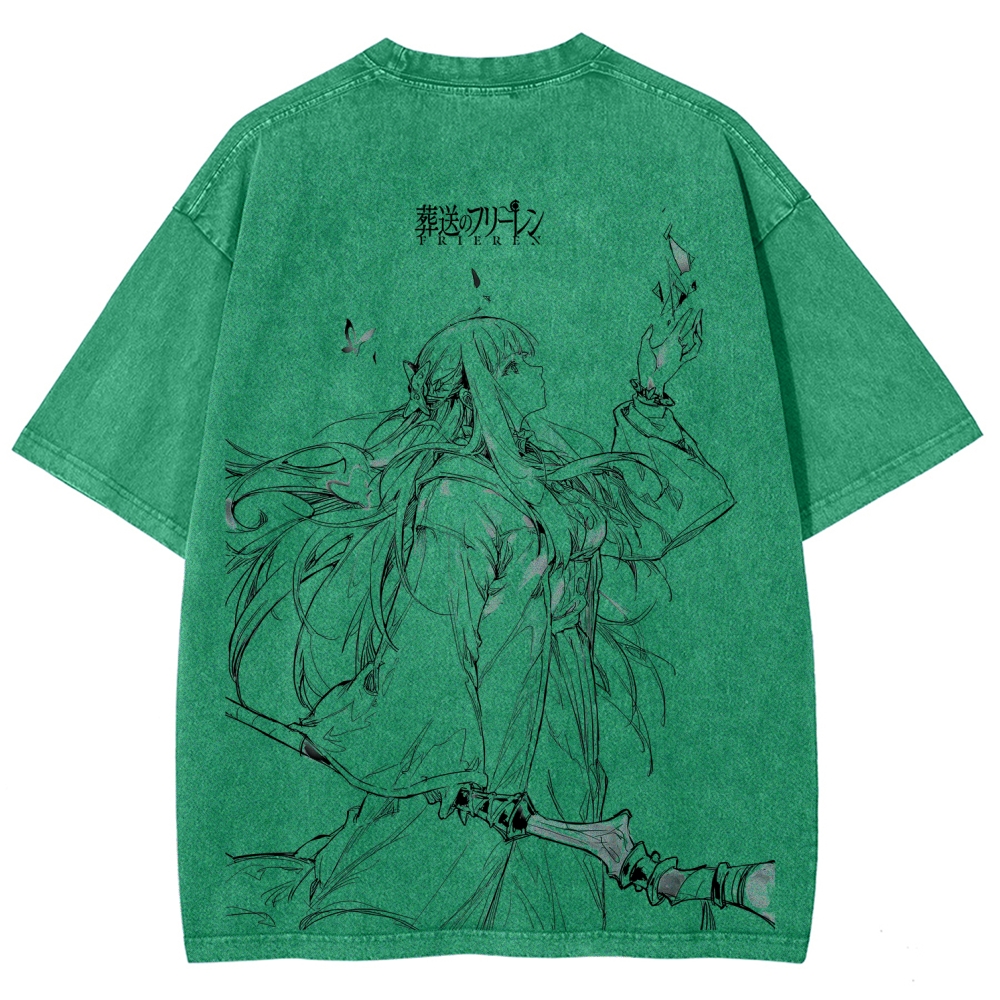 Frieren Unisex Fit Washed T-Shirt 2507030930