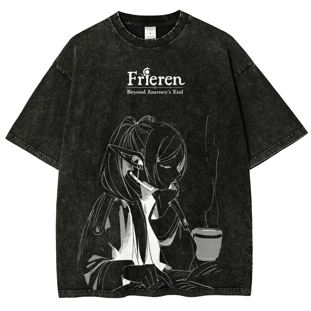 Frieren Unisex Fit Washed T-Shirt 2507030952