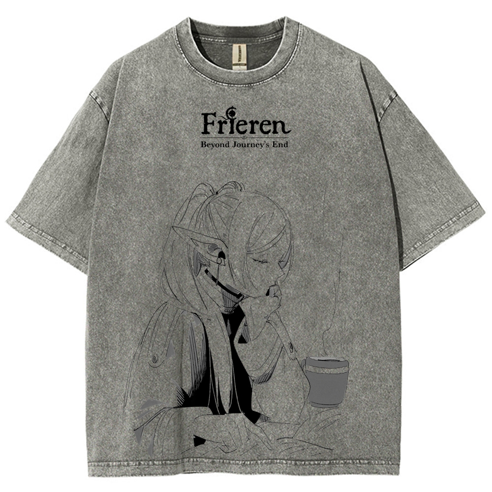 Frieren Unisex Fit Washed T-Shirt 2507030952