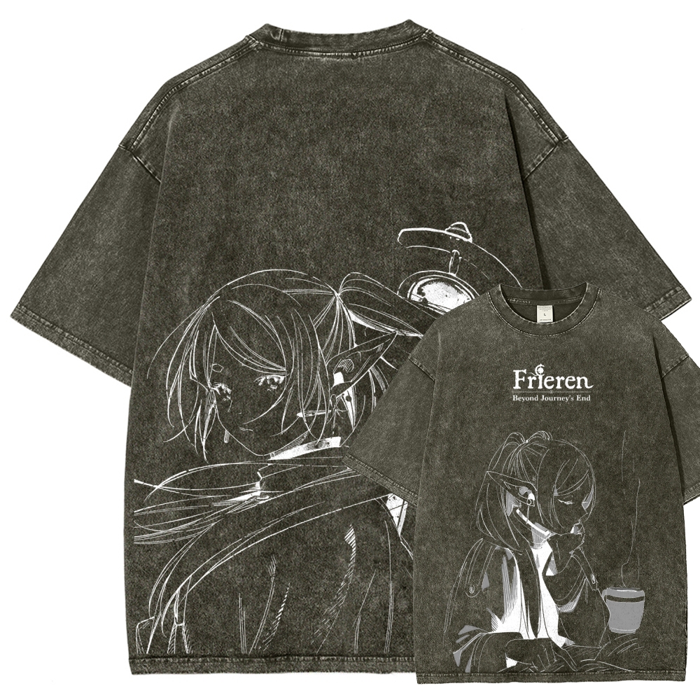 Frieren Unisex Fit Washed T-Shirt 2507030952