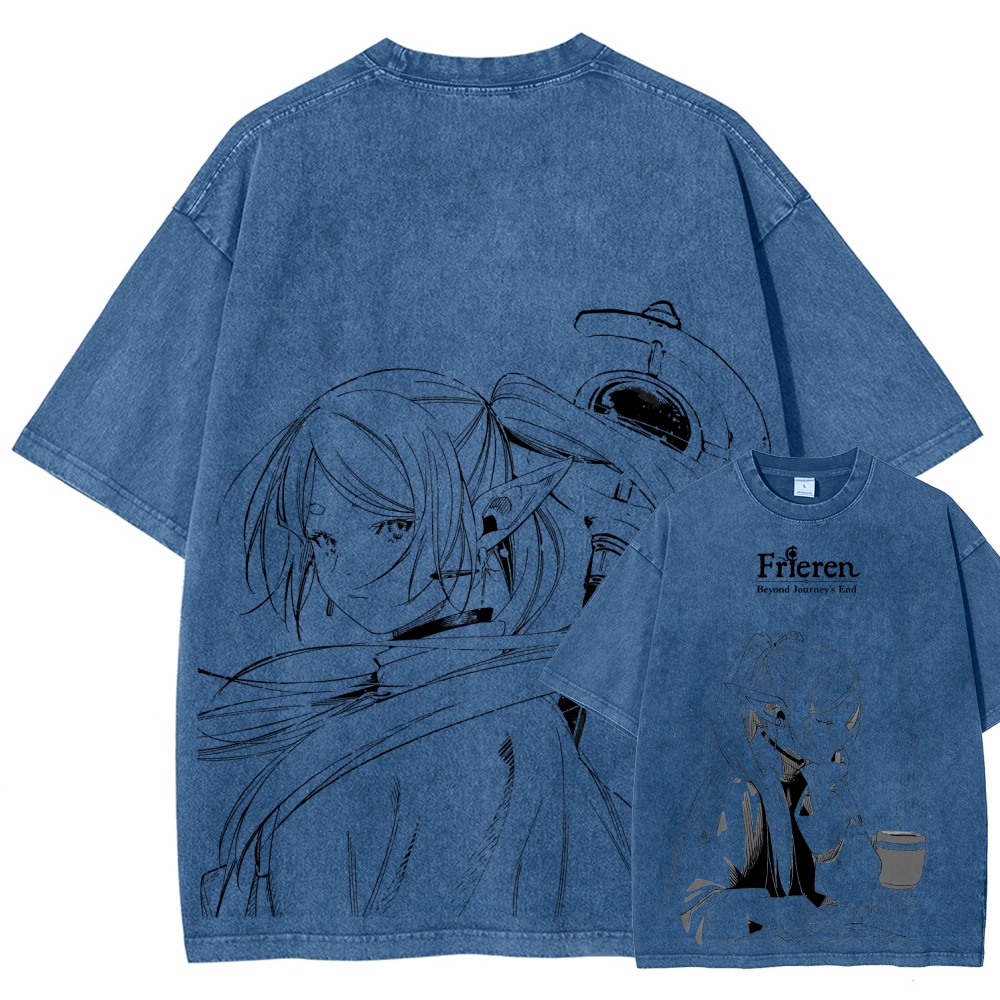 Frieren Unisex Fit Washed T-Shirt 2507030952