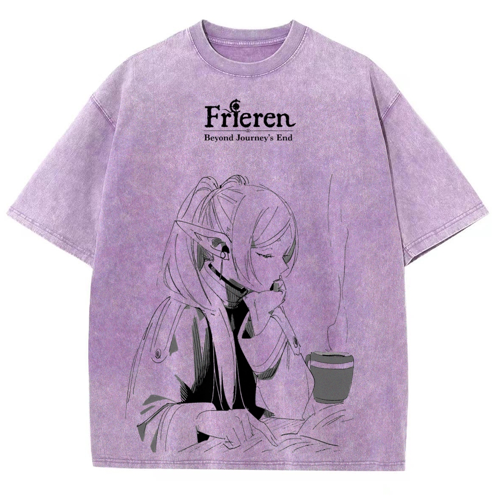 Frieren Unisex Fit Washed T-Shirt 2507030952