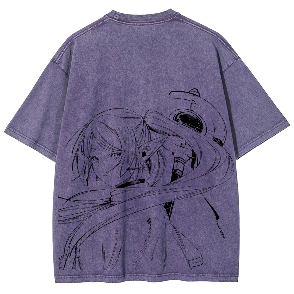 Frieren Unisex Fit Washed T-Shirt 2507030952