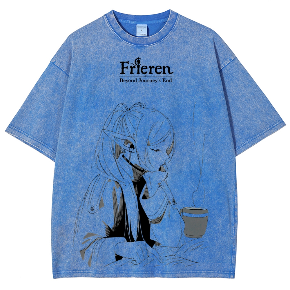 Frieren Unisex Fit Washed T-Shirt 2507030952