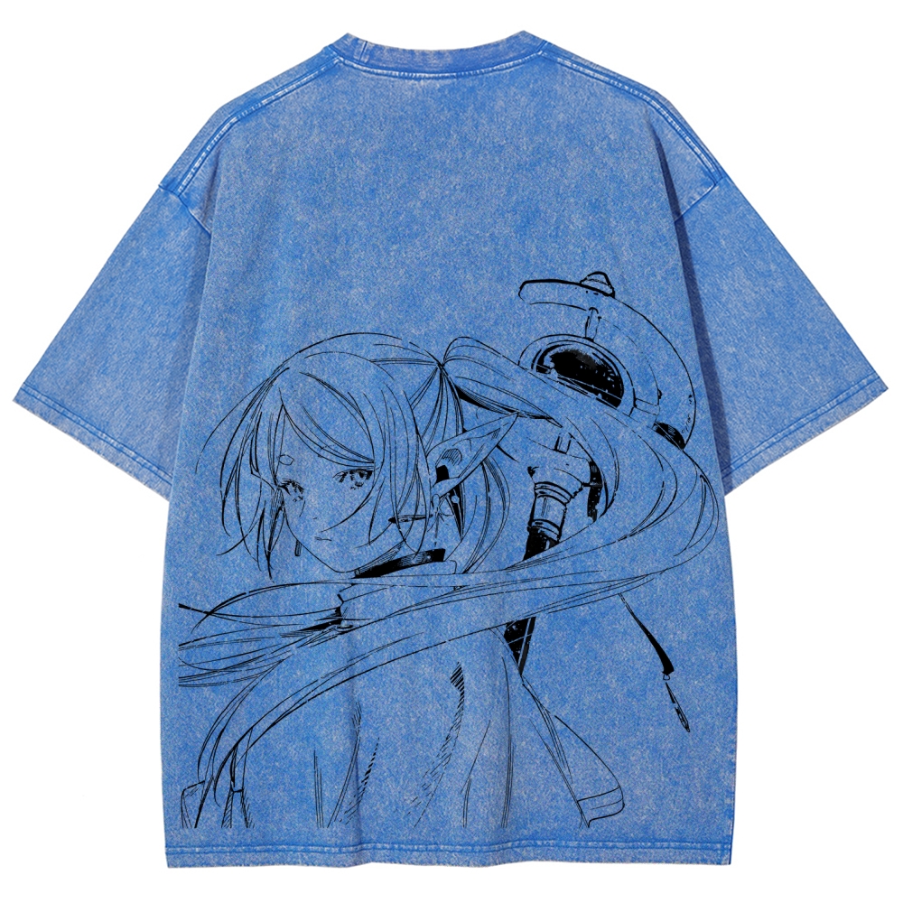Frieren Unisex Fit Washed T-Shirt 2507030952