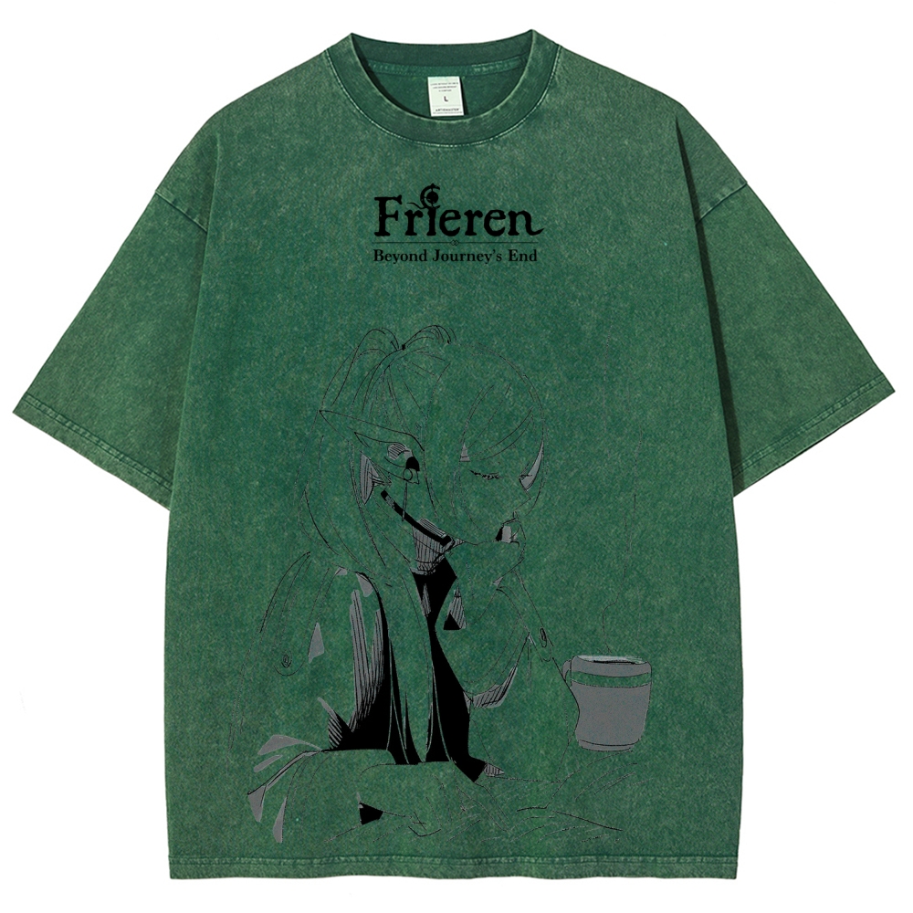 Frieren Unisex Fit Washed T-Shirt 2507030952