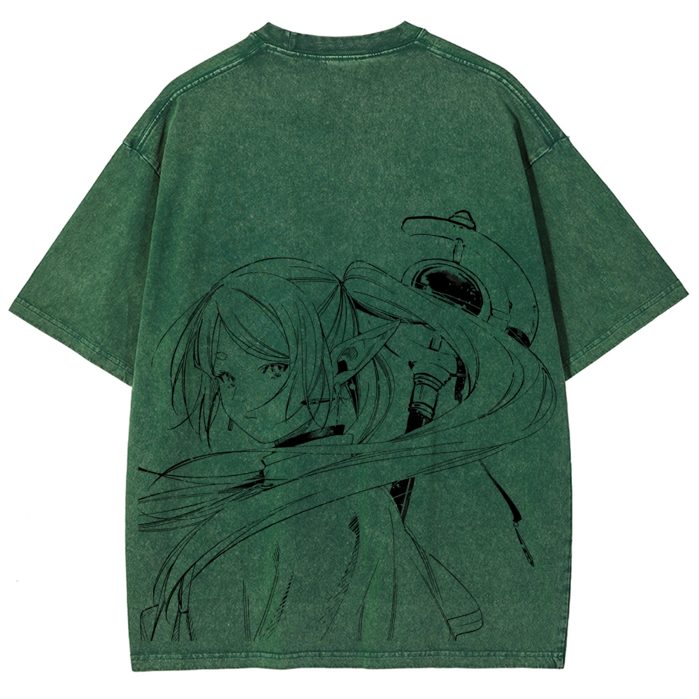 Frieren Unisex Fit Washed T-Shirt 2507030952