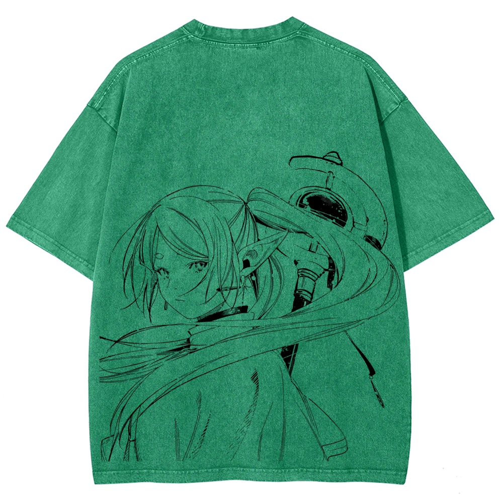 Frieren Unisex Fit Washed T-Shirt 2507030952