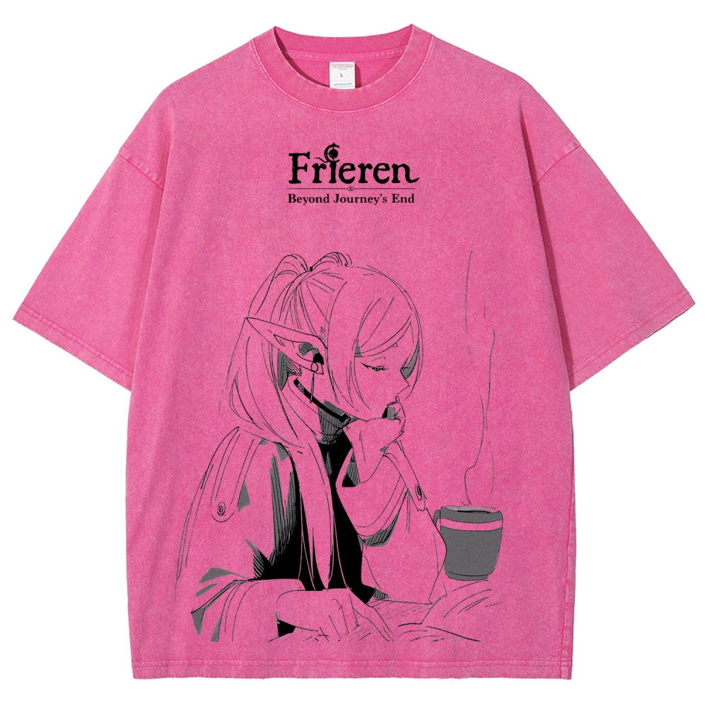 Frieren Unisex Fit Washed T-Shirt 2507030952