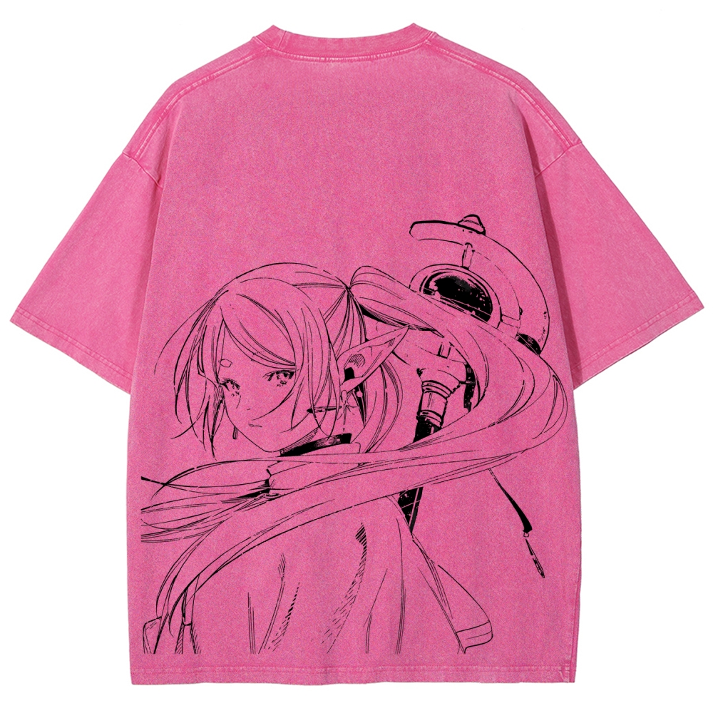 Frieren Unisex Fit Washed T-Shirt 2507030952