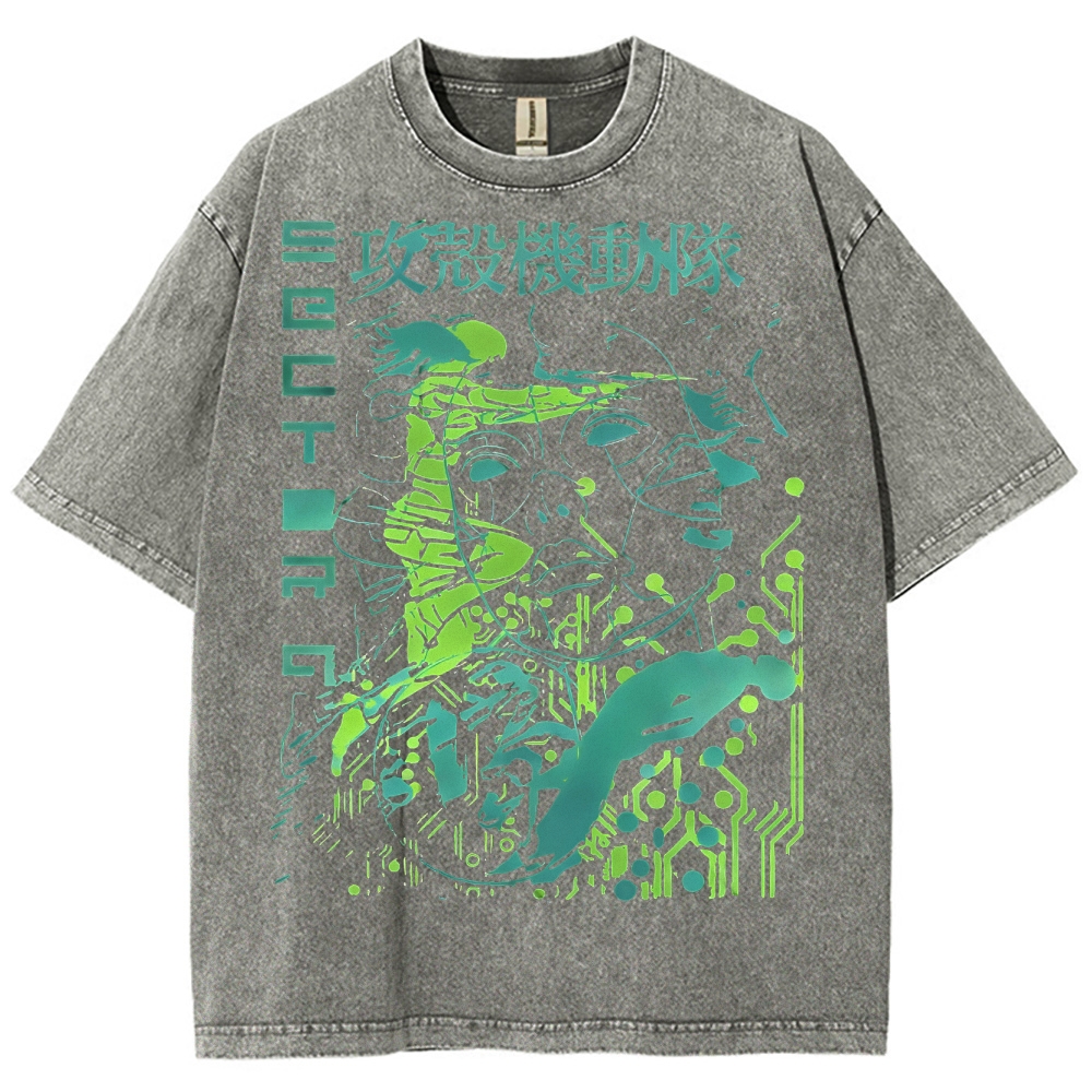 Ghost In The Shell Unisex Fit Washed T-Shirt 2507032270