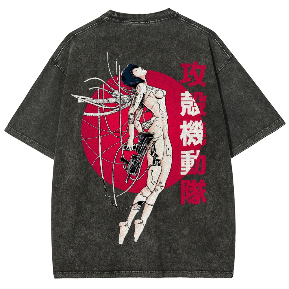 Ghost in the Shell Unisex Fit Washed T-Shirt 2507032305