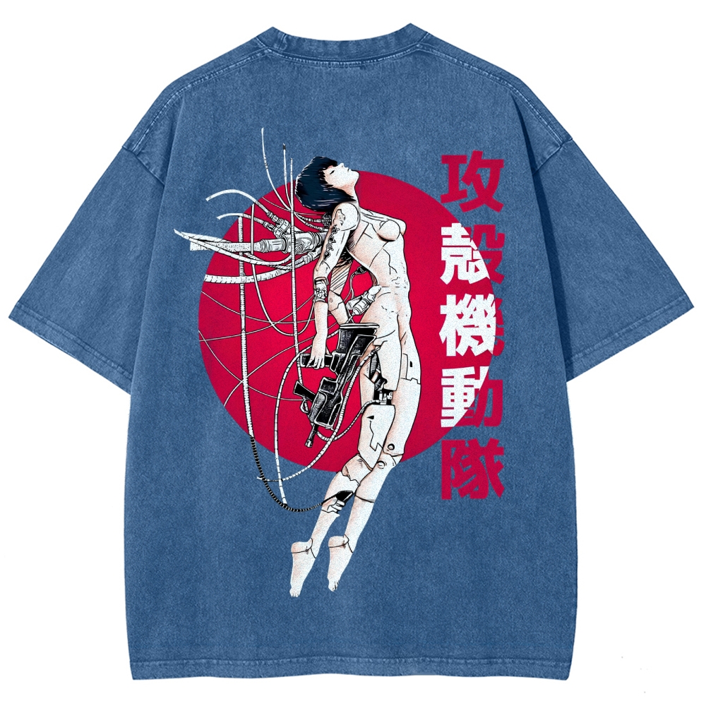 Ghost in the Shell Unisex Fit Washed T-Shirt 2507032305