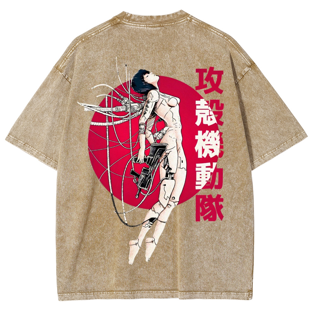 Ghost in the Shell Unisex Fit Washed T-Shirt 2507032305