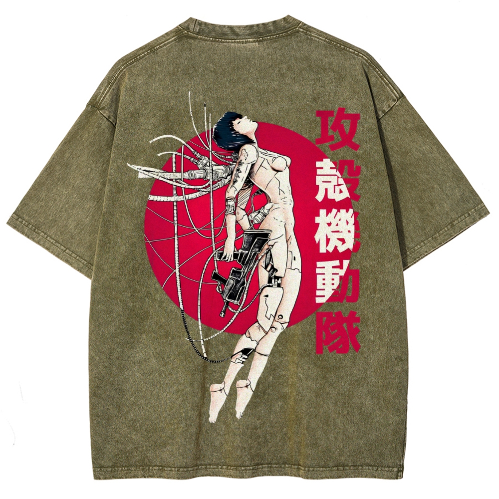 Ghost in the Shell Unisex Fit Washed T-Shirt 2507032305
