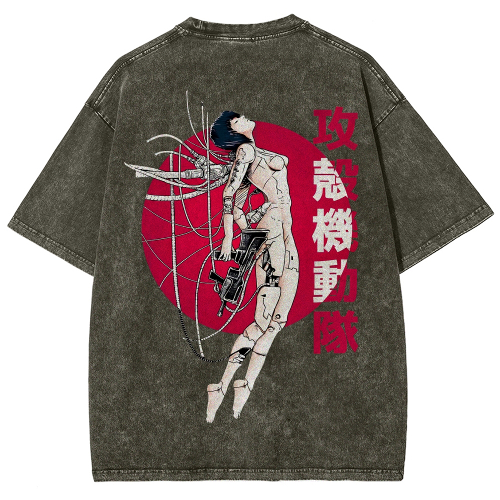 Ghost in the Shell Unisex Fit Washed T-Shirt 2507032305