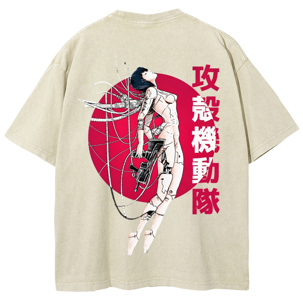 Ghost in the Shell Unisex Fit Washed T-Shirt 2507032305