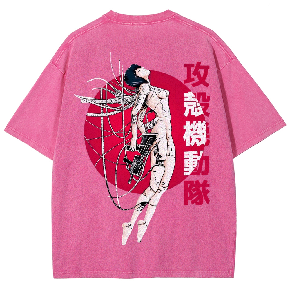 Ghost in the Shell Unisex Fit Washed T-Shirt 2507032305