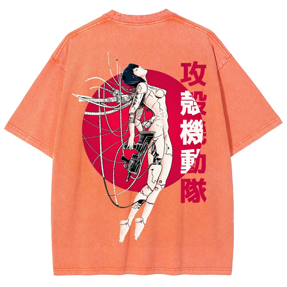 Ghost in the Shell Unisex Fit Washed T-Shirt 2507032305