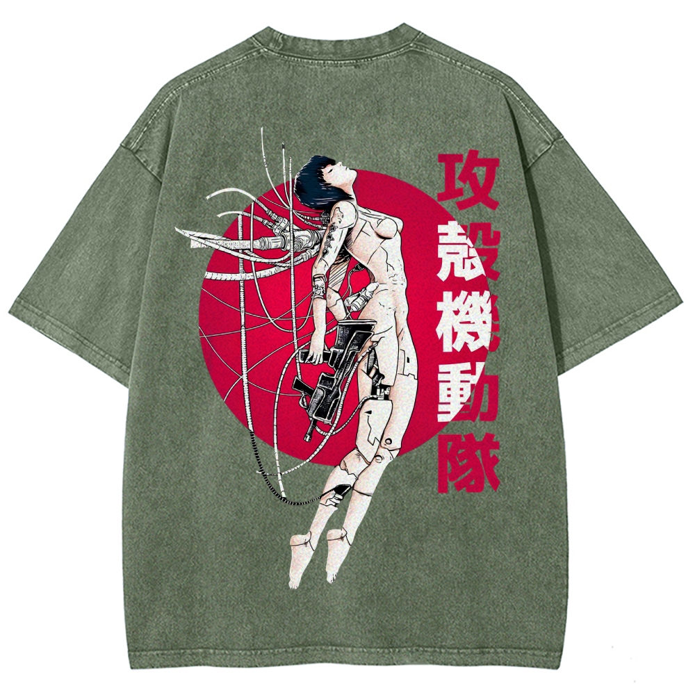 Ghost in the Shell Unisex Fit Washed T-Shirt 2507032305