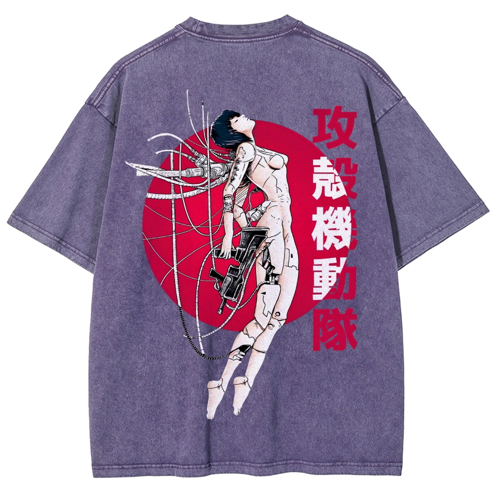 Ghost in the Shell Unisex Fit Washed T-Shirt 2507032305