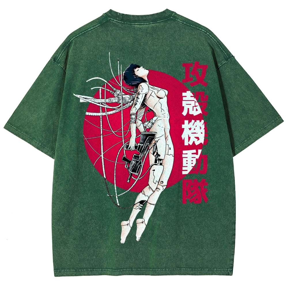 Ghost in the Shell Unisex Fit Washed T-Shirt 2507032305