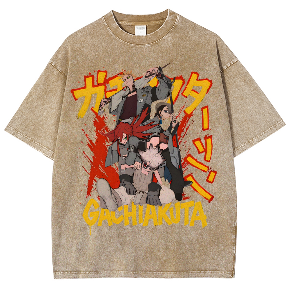 Gachiakuta Unisex Fit Washed T-Shirt 2507033684