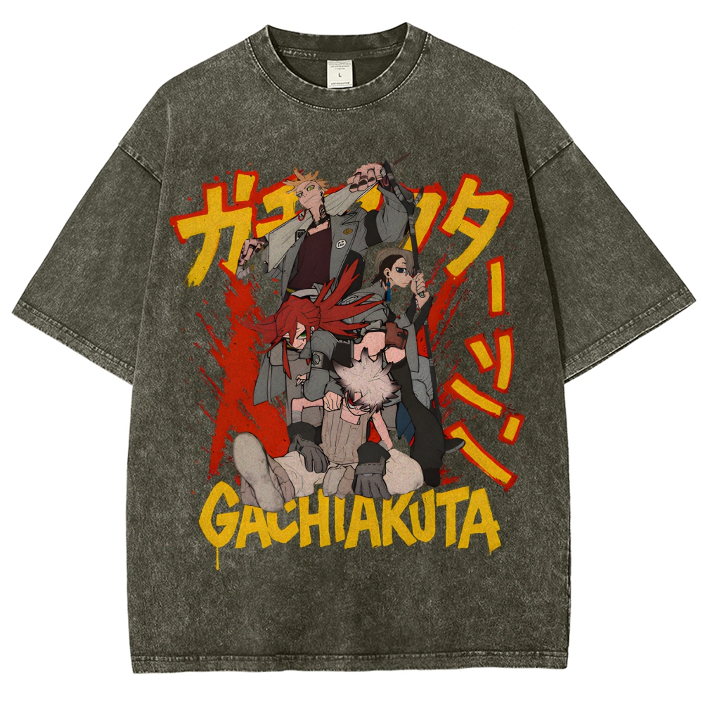 Gachiakuta Unisex Fit Washed T-Shirt 2507033684
