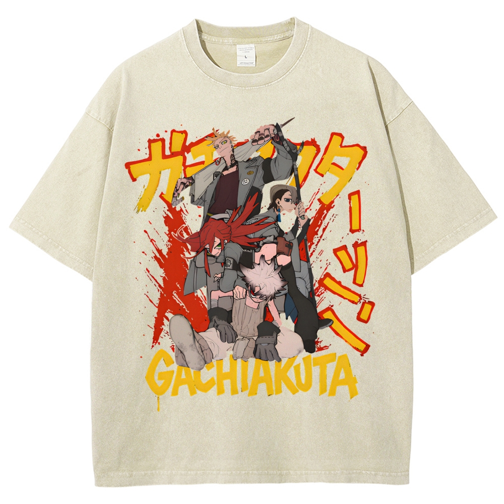 Gachiakuta Unisex Fit Washed T-Shirt 2507033684