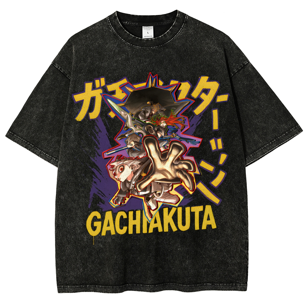 Gachiakuta Unisex Fit Washed T-Shirt 2507033687