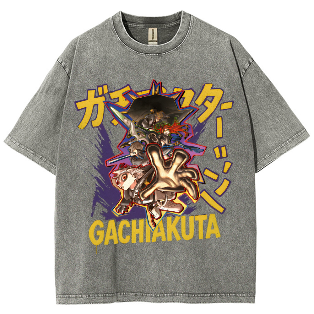 Gachiakuta Unisex Fit Washed T-Shirt 2507033687