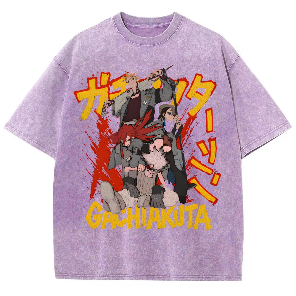 Gachiakuta Unisex Fit Washed T-Shirt 2507033684