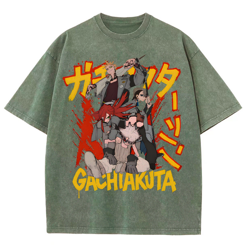 Gachiakuta Unisex Fit Washed T-Shirt 2507033684