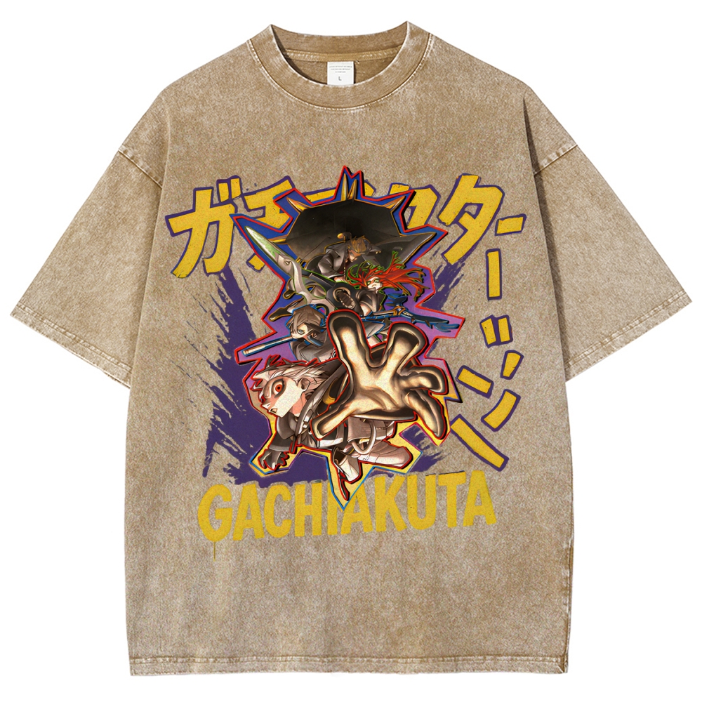 Gachiakuta Unisex Fit Washed T-Shirt 2507033687