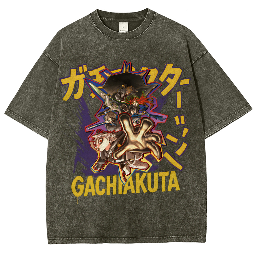 Gachiakuta Unisex Fit Washed T-Shirt 2507033687