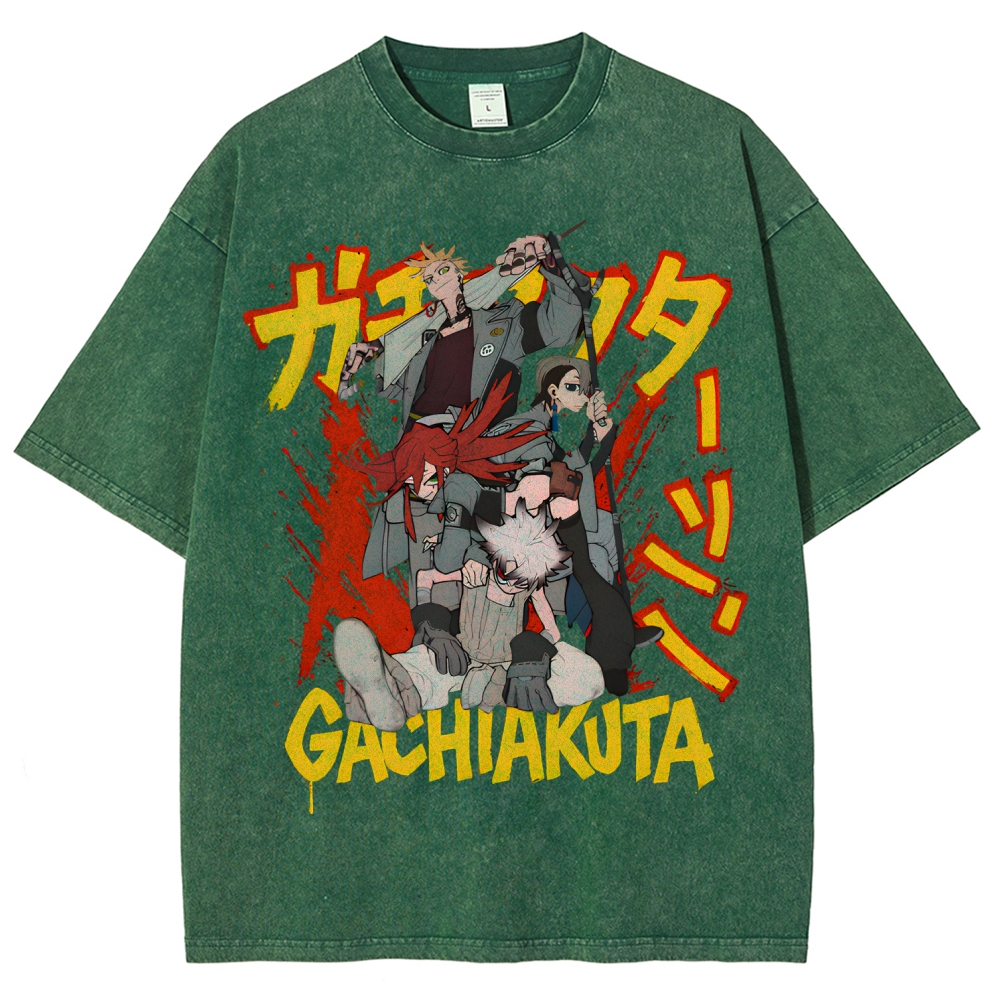 Gachiakuta Unisex Fit Washed T-Shirt 2507033684