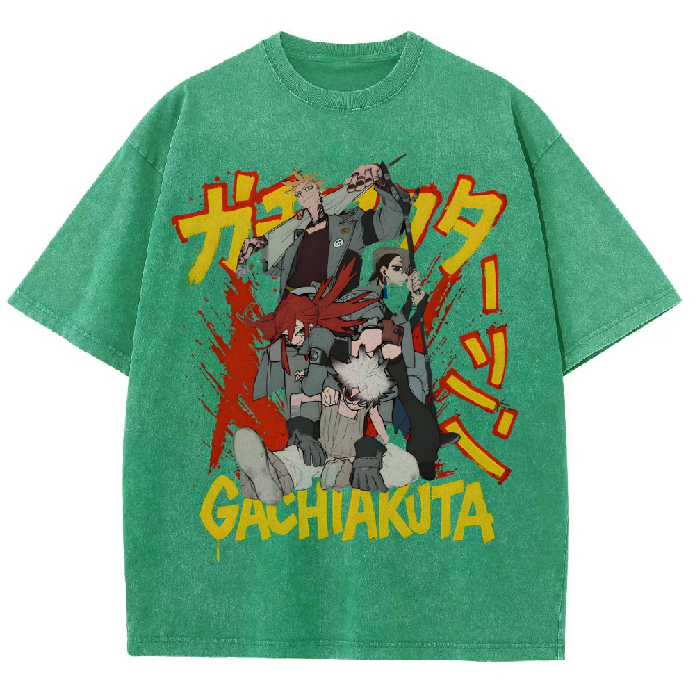 Gachiakuta Unisex Fit Washed T-Shirt 2507033684