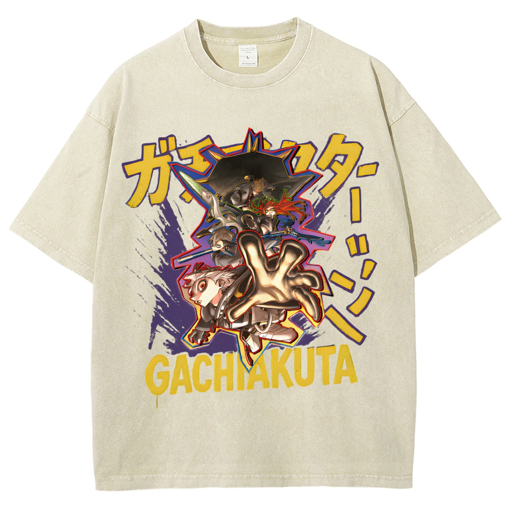 Gachiakuta Unisex Fit Washed T-Shirt 2507033687