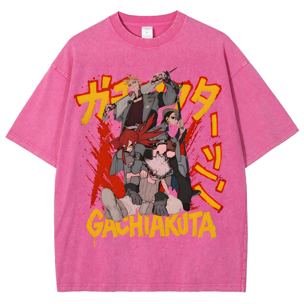 Gachiakuta Unisex Fit Washed T-Shirt 2507033684