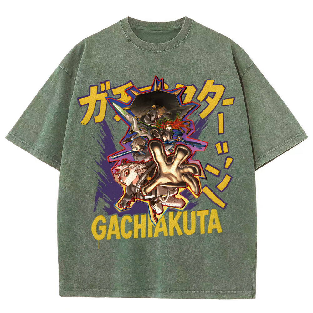 Gachiakuta Unisex Fit Washed T-Shirt 2507033687