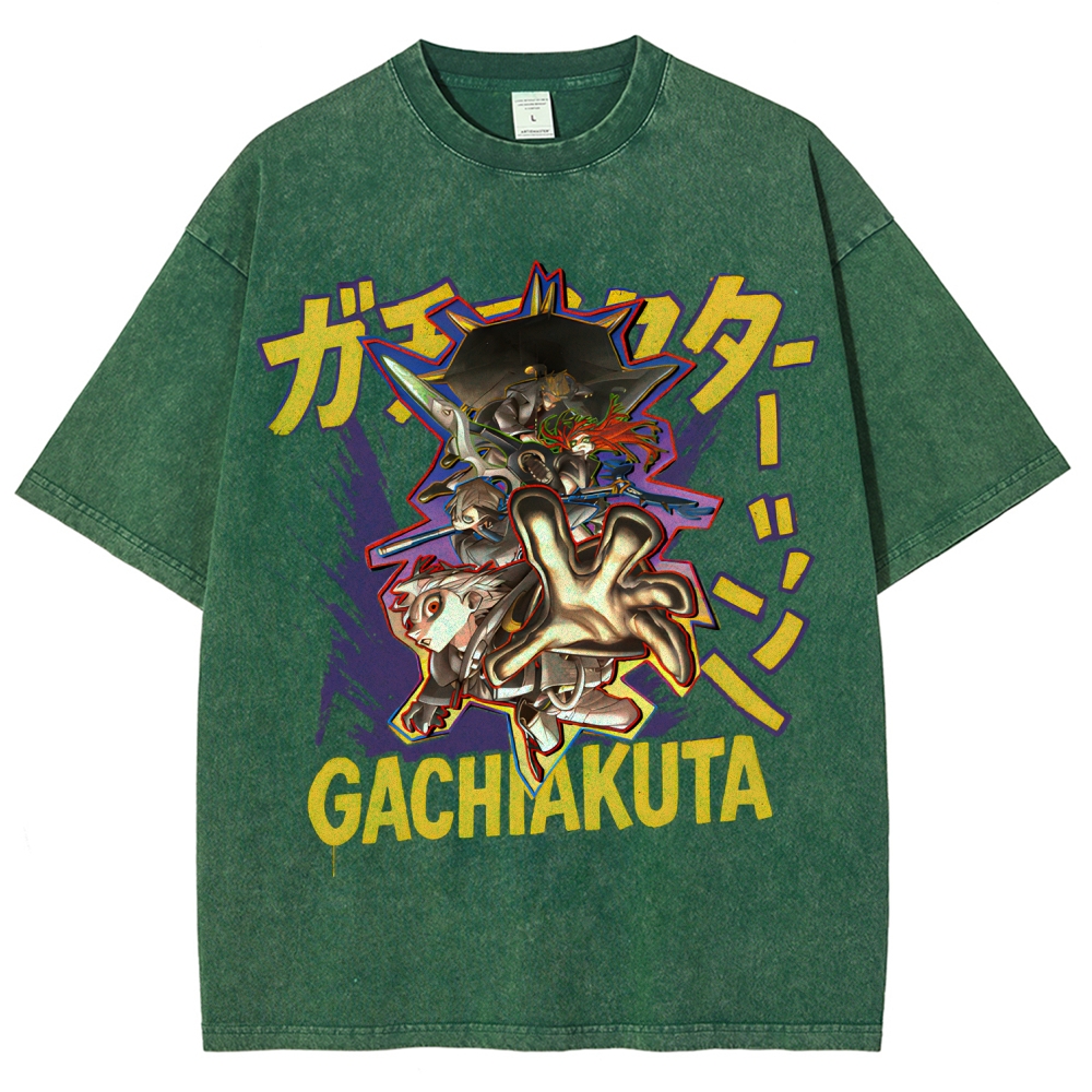 Gachiakuta Unisex Fit Washed T-Shirt 2507033687