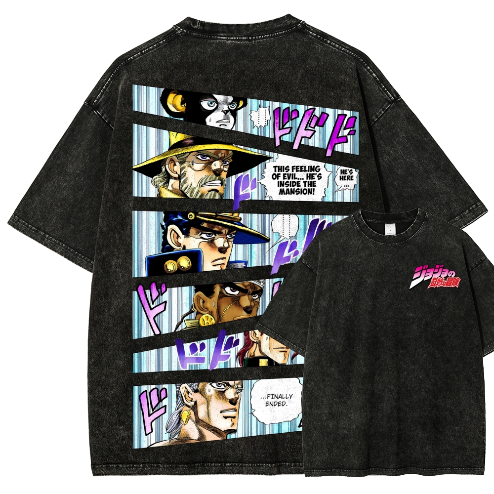 Jojo's Bizarre Adventure Unisex Fit Washed T-Shirt 2507035805