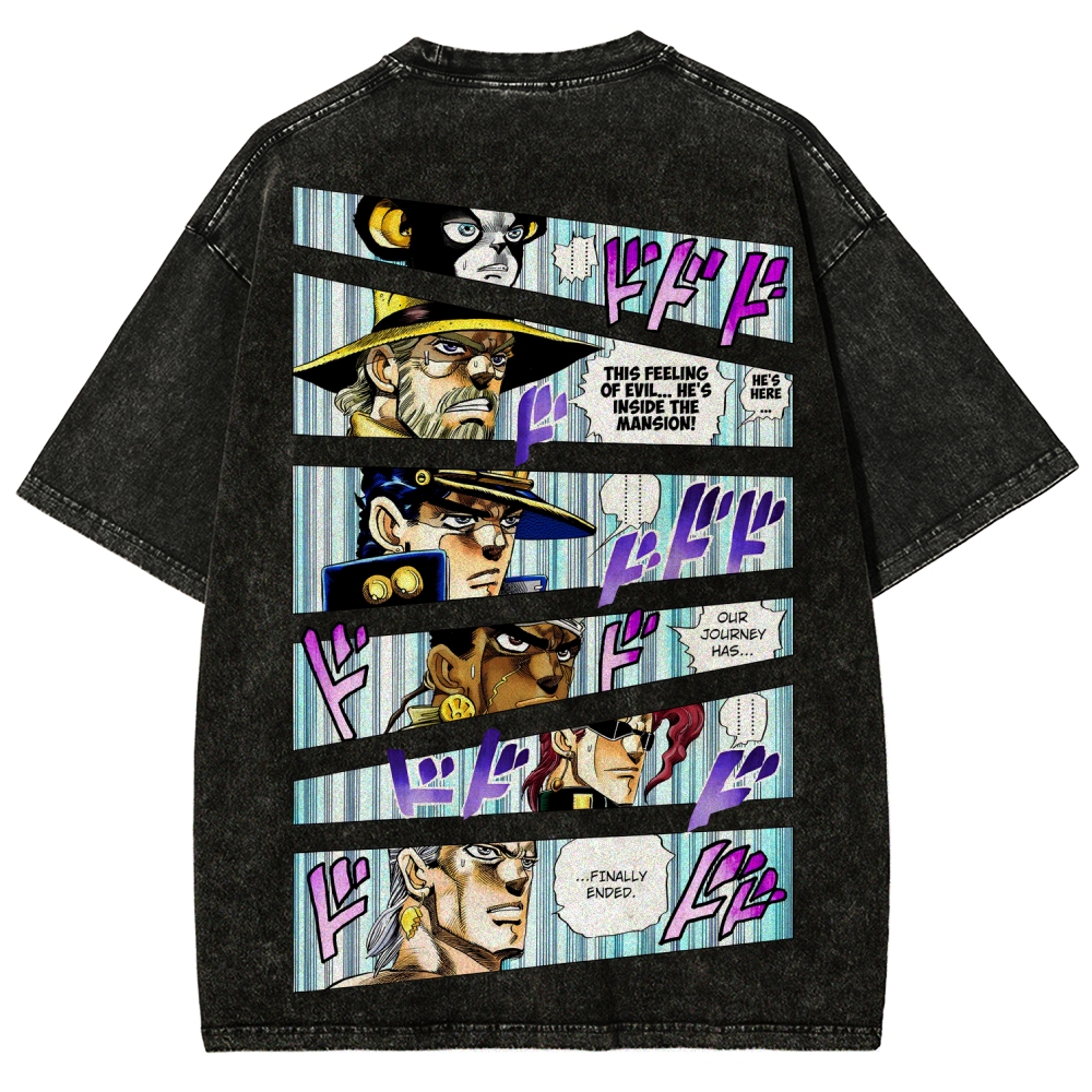 Jojo's Bizarre Adventure Unisex Fit Washed T-Shirt 2507035805
