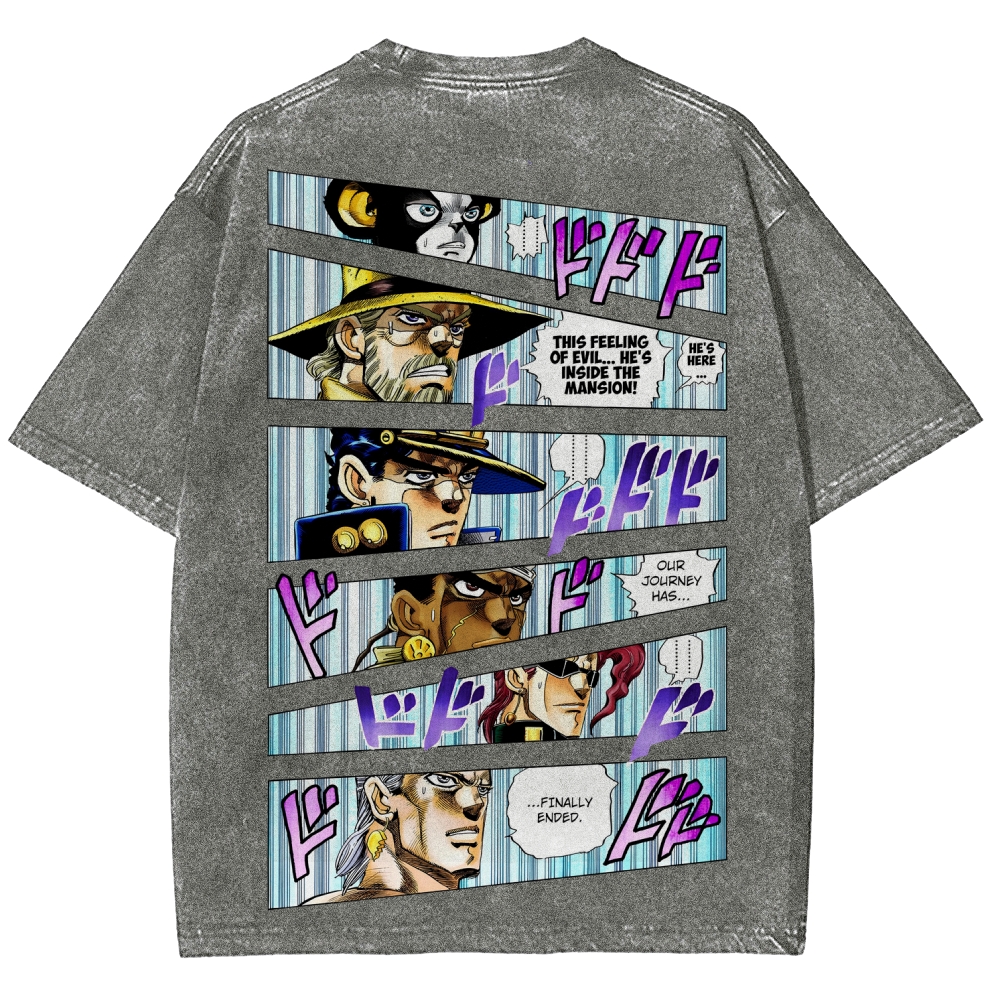 Jojo's Bizarre Adventure Unisex Fit Washed T-Shirt 2507035805